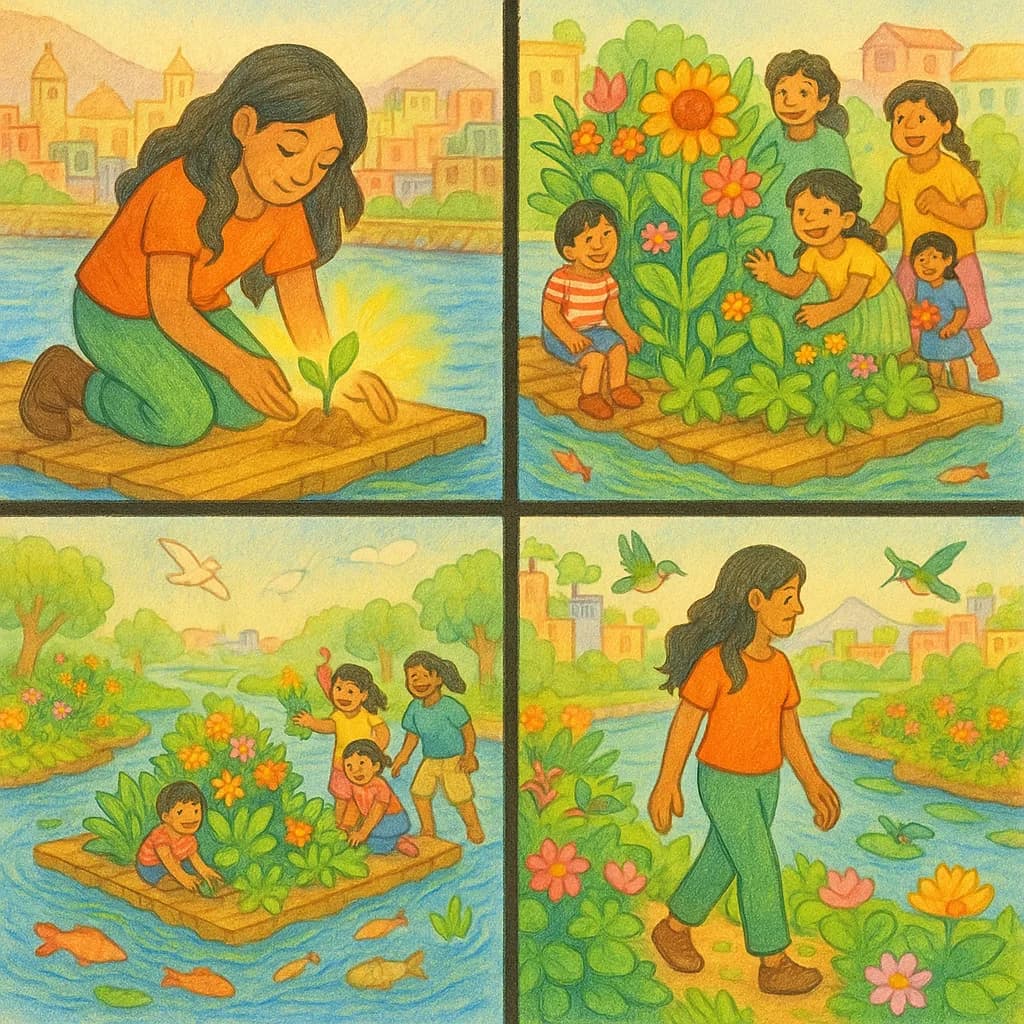 La Botaniste des Jardins Flottants de Lima