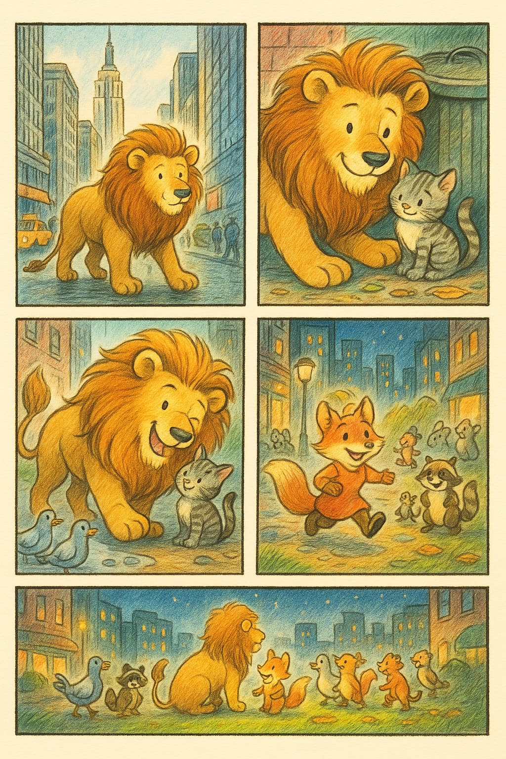 Tale of the New York Lion and the Urban Jungles