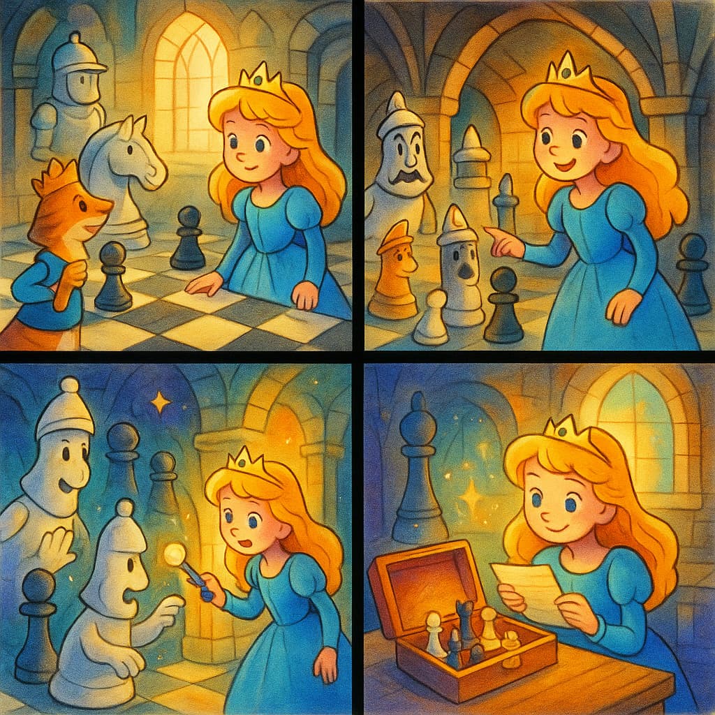 Racconto della Principessa degli Scacchi e dei Segreti Dimenticati