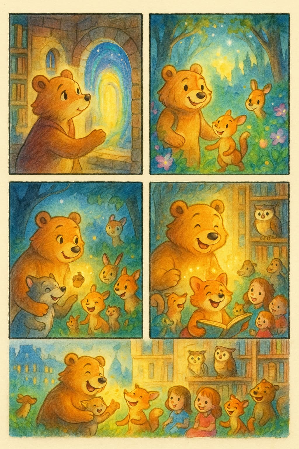 Cuento del Oso de París y los Bosques Mágicos